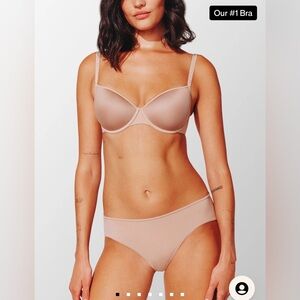 ThirdLove 24/7 Classic T-Shirt Bra in Taupe size 36F
